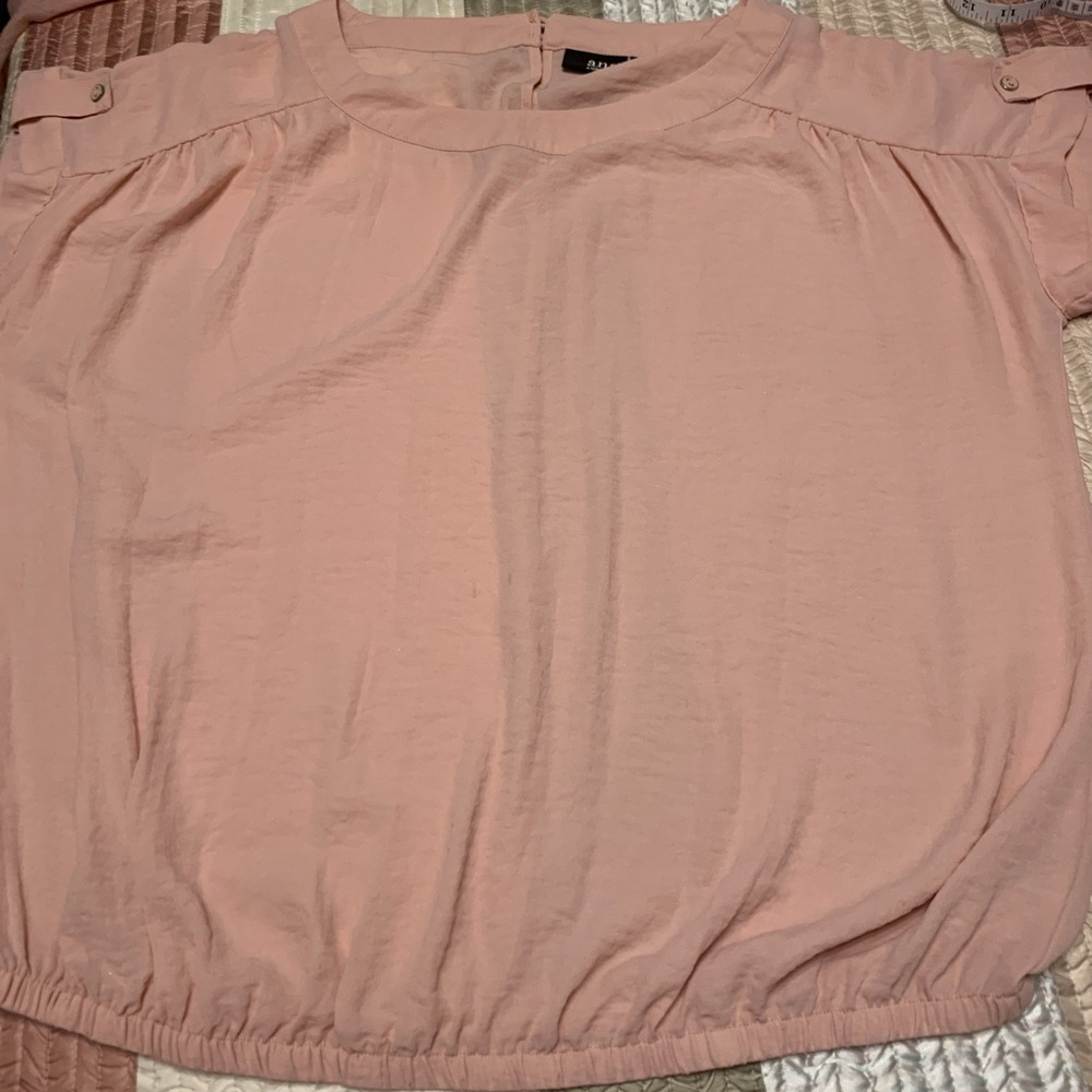 A.N.A. NEW APPROACH WOMEN'S PEACH BLOUSE TOP SIZE XL